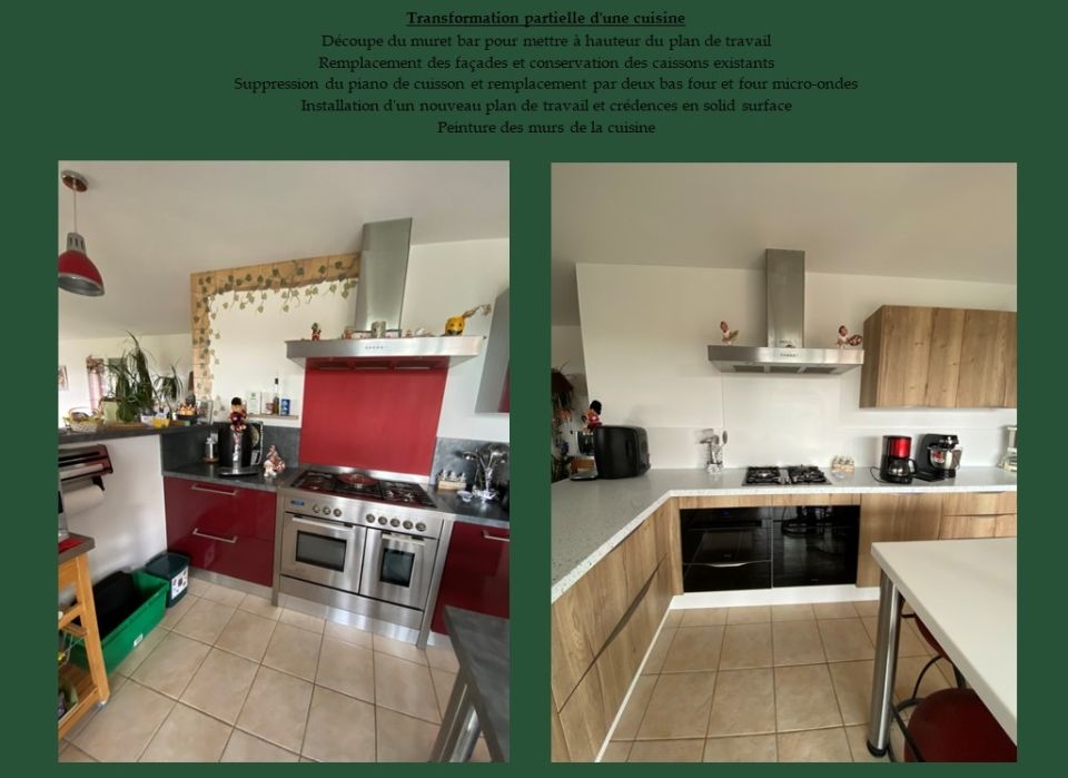 Modification partielle d'une cuisine existante - Ardèche